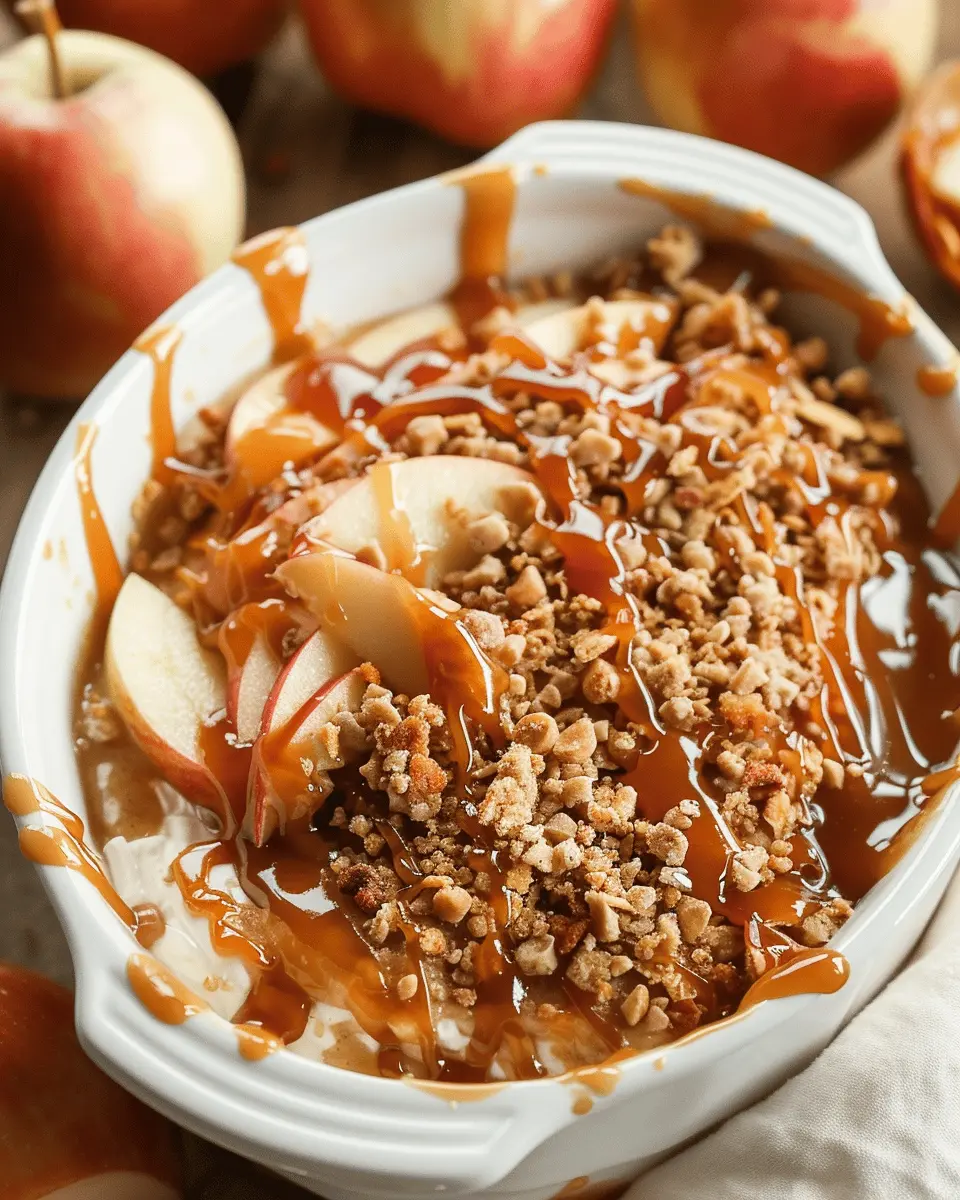 Cream Cheese Caramel Apple Dip: Easy Indulgence with Toffee Bits