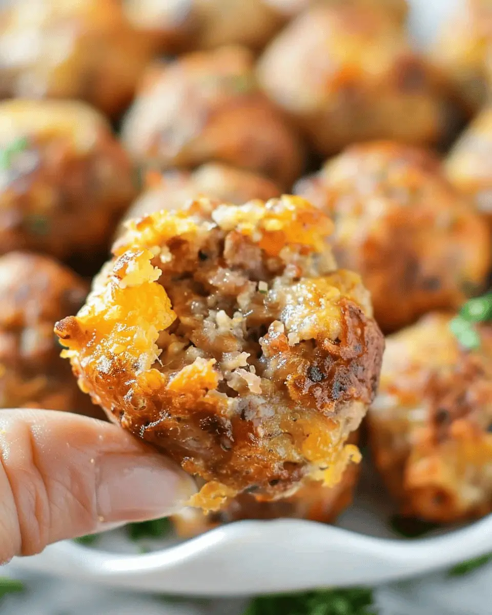 Bisquick Sausage Balls: Easy & Hearty Appetizer with Turkey Bacon