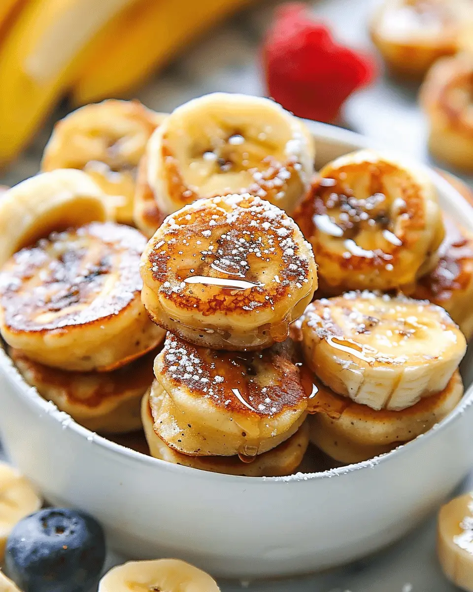 Mini Banana Pancake Bites