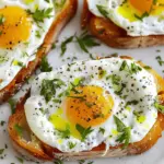 Recipes What To Make With Eggs Smashed Egg Toasts with Herby Lemon Yogurt