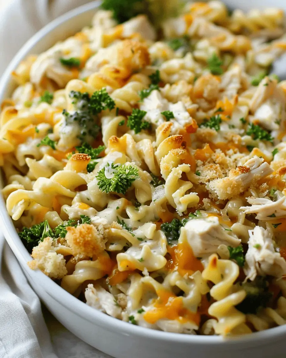 Chicken Noodle Casserole: Easy Comfort Food with Turkey Bacon