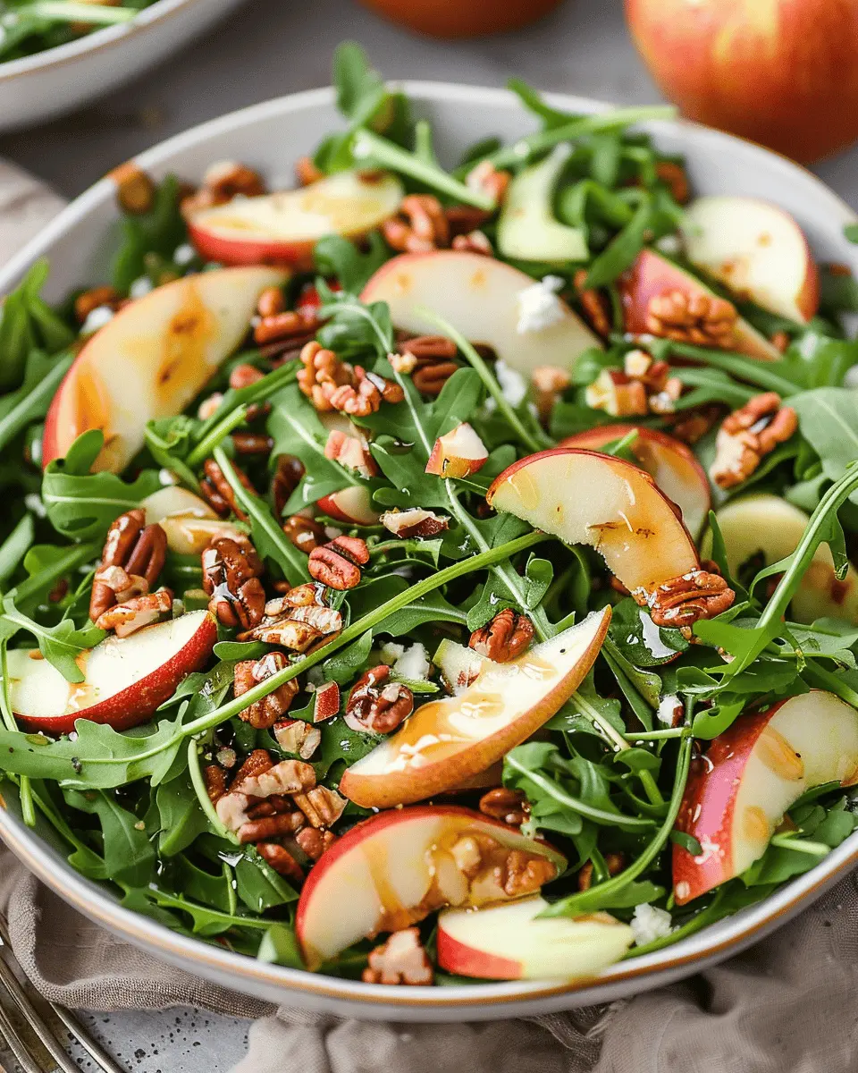 Apple Arugula Salad with Turkey Bacon: A Fresh and Easy Delight