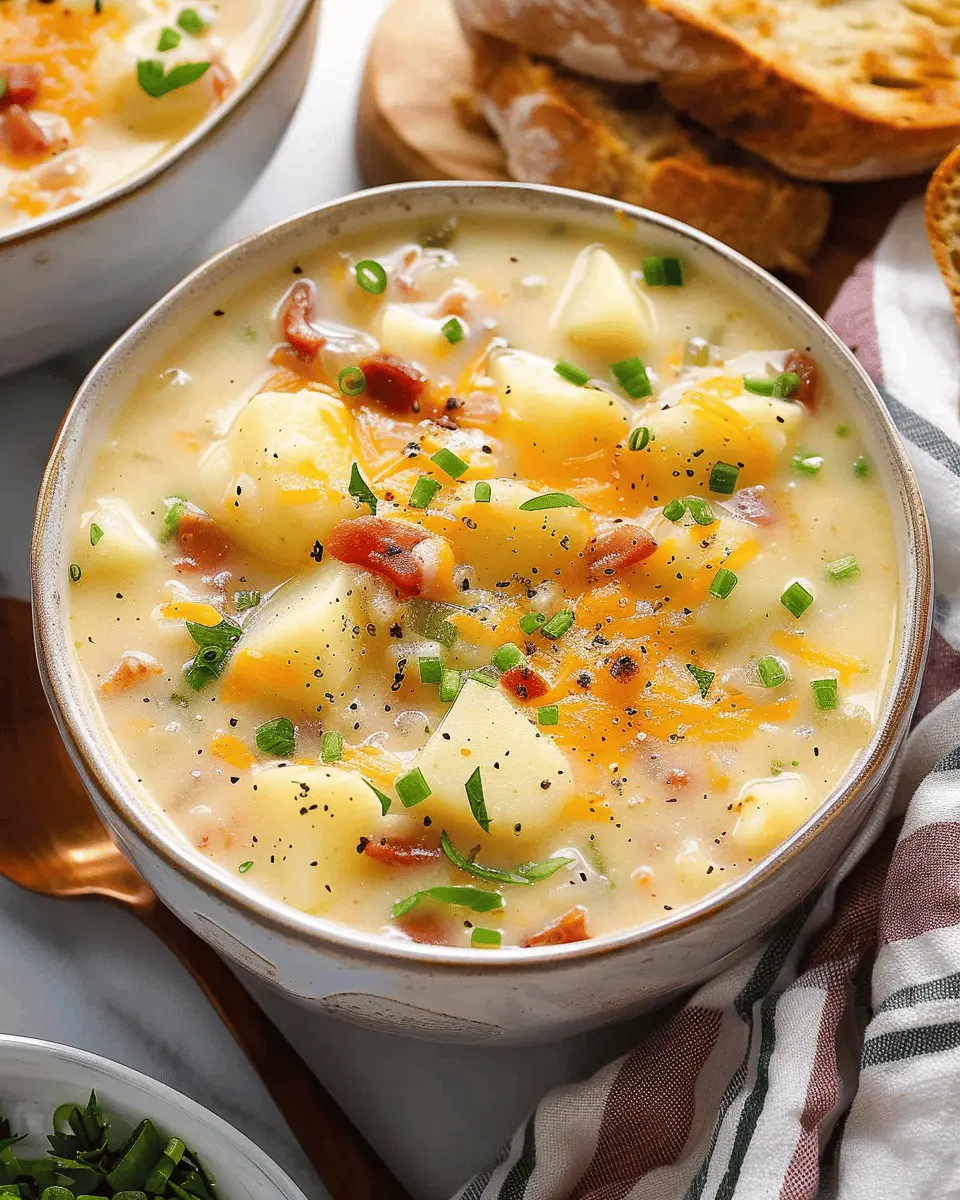 Crockpot Potato Soup: Easy Comfort Food with Turkey Bacon Delight