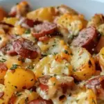 Cheesy Ranch Potatoes and Smoked Sausage