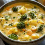Crockpot Potato Broccoli Cheddar Soup