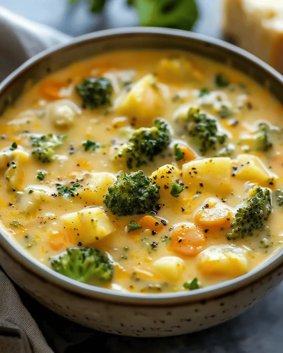 Crockpot Potato Broccoli Cheddar Soup: Easy Comfort Food Delight