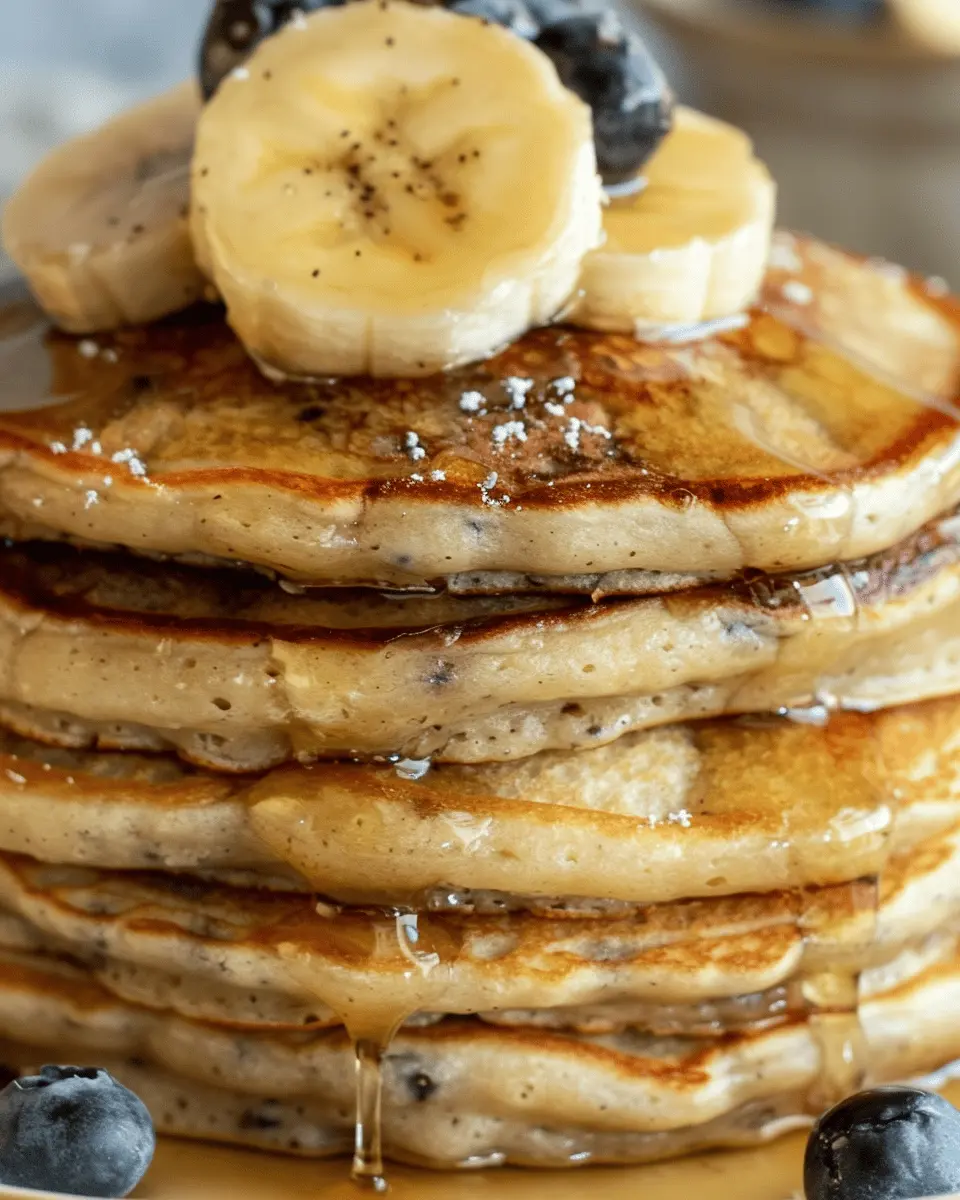 Easy Banana Pancake Recipe: Fluffy Delights with Turkey Bacon
