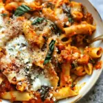 Pasta Bake with Pumpkin Tomato Sauce