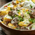 Loaded Beef Ranch Potato Salad