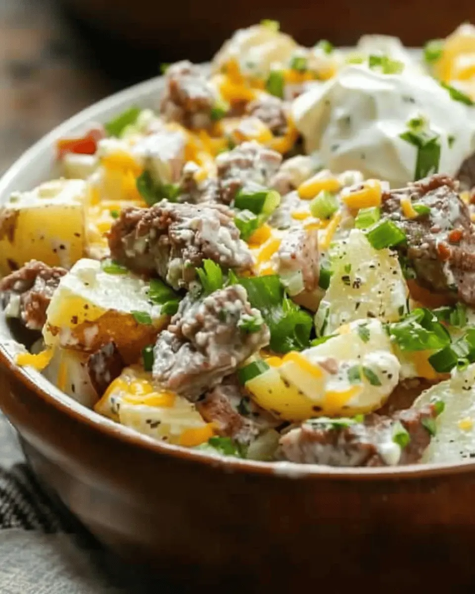 Loaded Beef Ranch Potato Salad