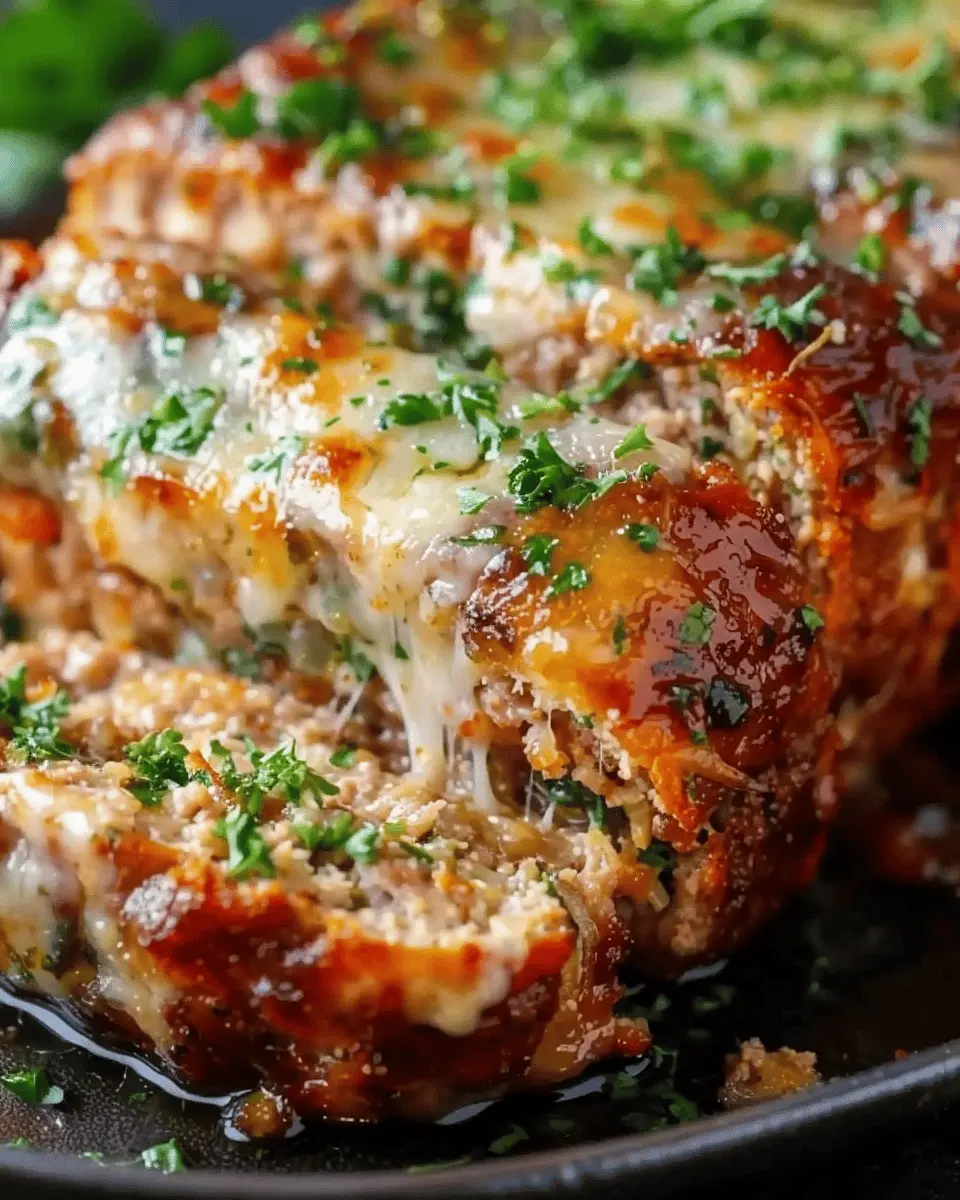 melt-in-your-mouth garlic parmesan chicken meatloaf recipe you’ll love