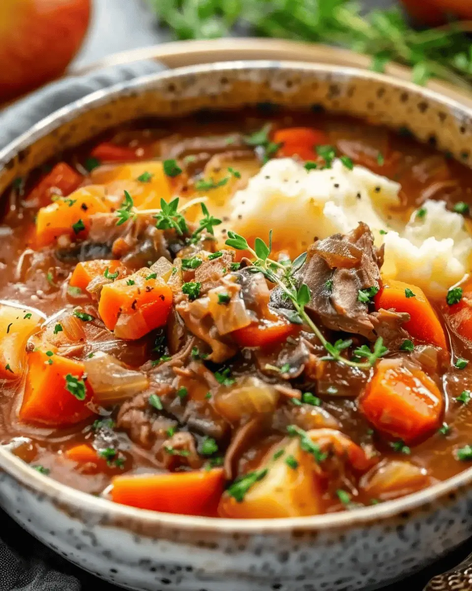 Fall Apple Cider Stew Mash