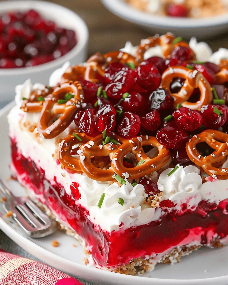 Cranberry Pretzel Salad