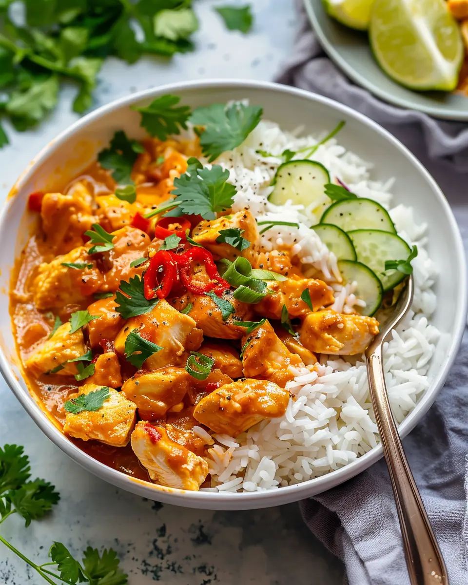 The Best Coconut Chicken Rice Bowl