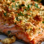 Crispy Parmesan Crusted Baked Salmon