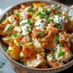 Crispy Smashed Potato Salad