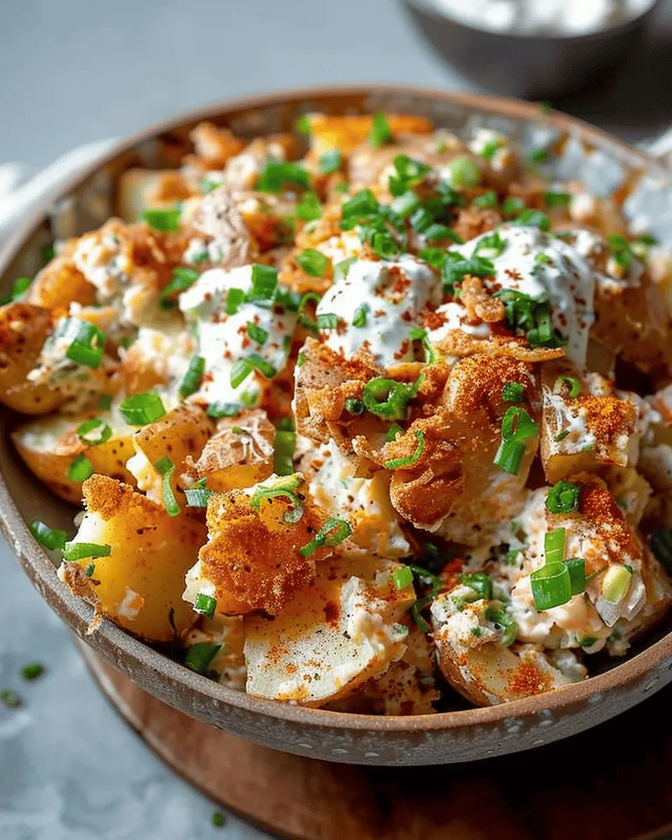 Crispy Smashed Potato Salad