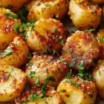 Crispy Garlic Parmesan Potatoes