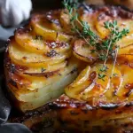 Golden Potato and Balsamic Torte with Fresh Thyme