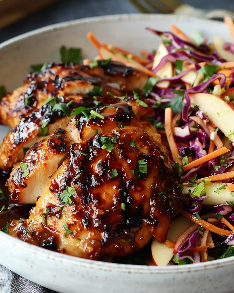 Why Sticky Apple Cider Chicken with Crisp Autumn Slaw Shines