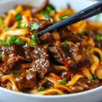 Slow Cooker Korean Beef Noodles Recipe