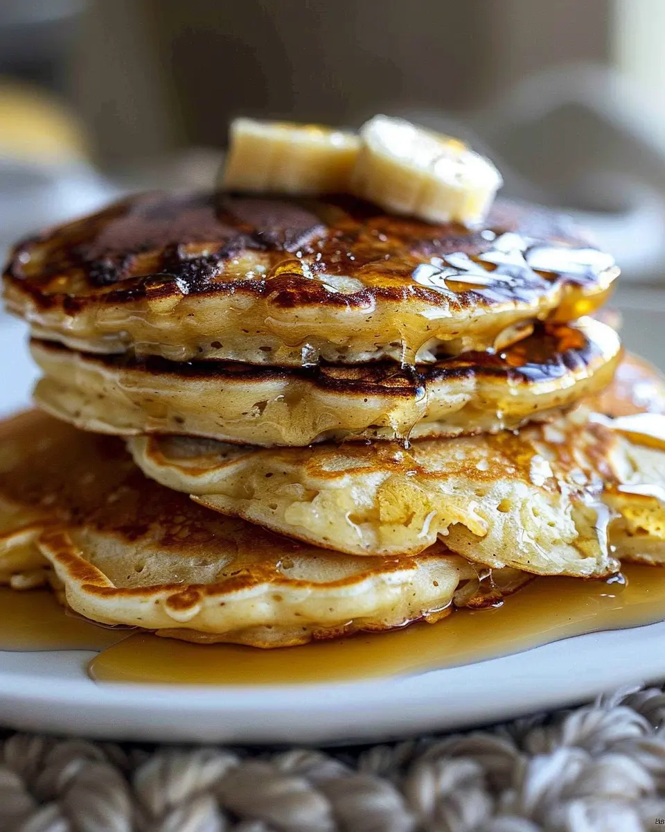 Fluffy Banana Bread Pancakes