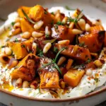 Roasted Pumpkin with Yogurt Sauce and Pine Nuts