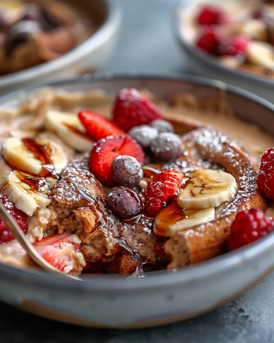 Baked Protein Pancake Bowls: Easy, Healthy, and Full of Flavor