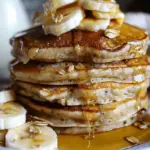 Banana Oat Fluffy Pancakes