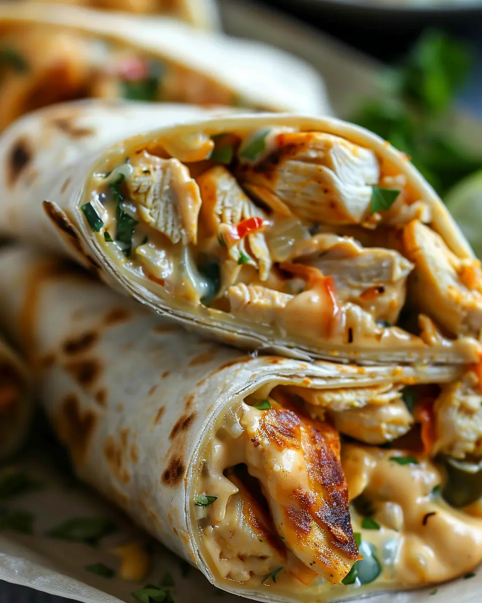 Mastering Ooey-gooey Cheesy Garlic Chicken Wraps for Easy Meals