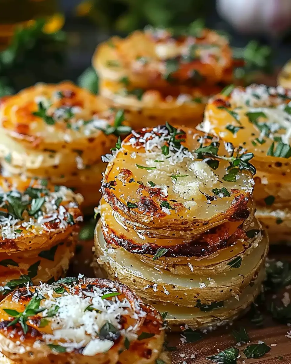 Roasted Garlic Parmesan Potato Stacks: The Ultimate Comfort Side