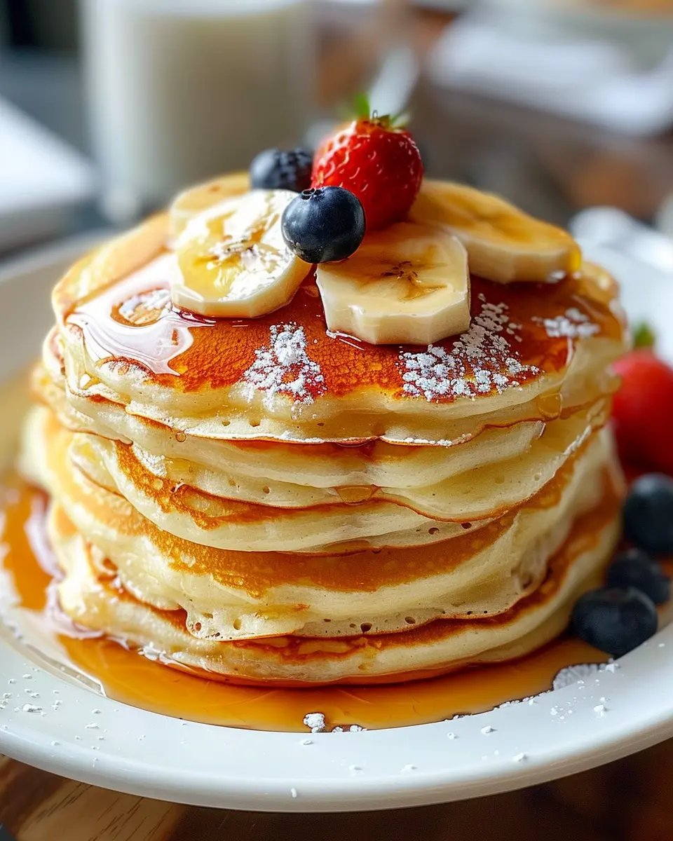 Old-Fashioned Pancakes: The Best Fluffy Recipe with Turkey Bacon