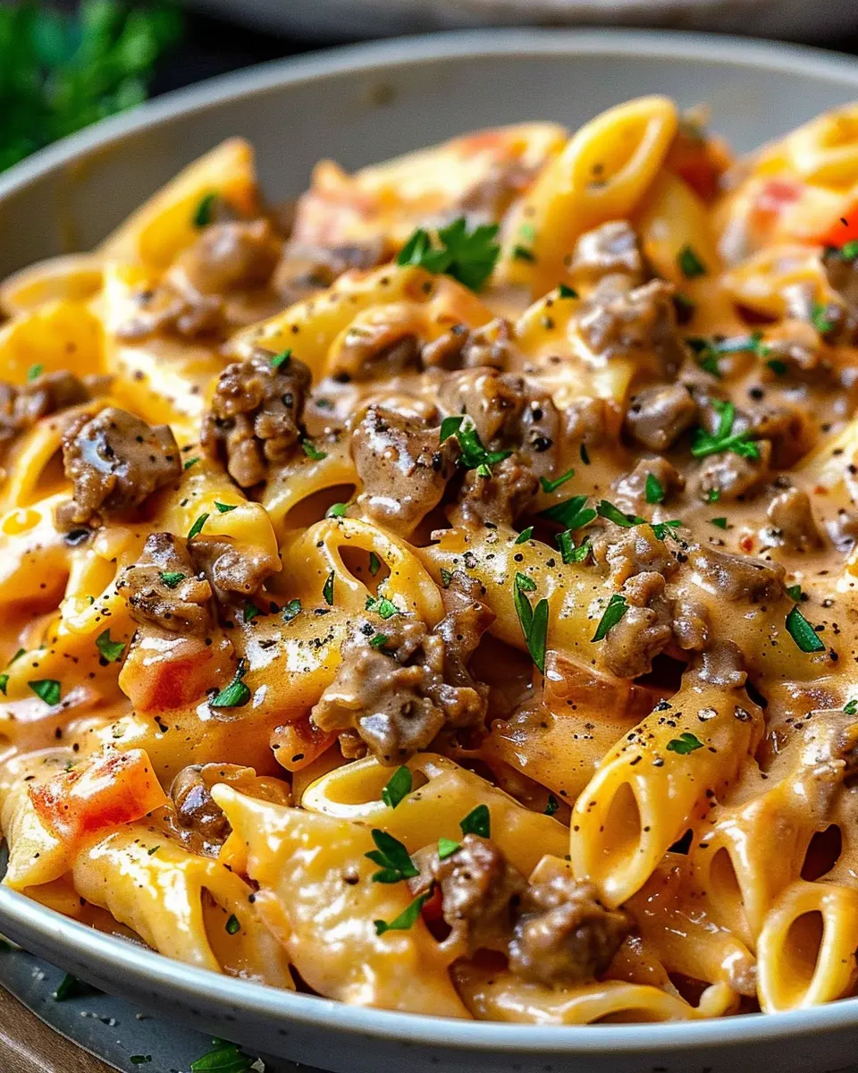 Creamy Beef Pasta: A Cozy Indulgence for Delicious Nights