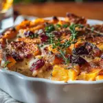 Sweet Potato & Cranberry Gratin