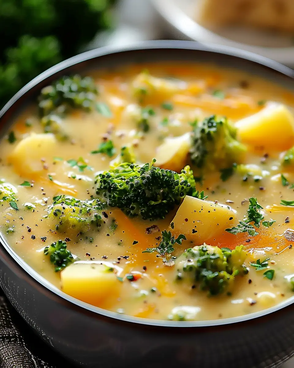 Crockpot Potato Broccoli Cheddar Soup: The Easy Best Comfort Food
