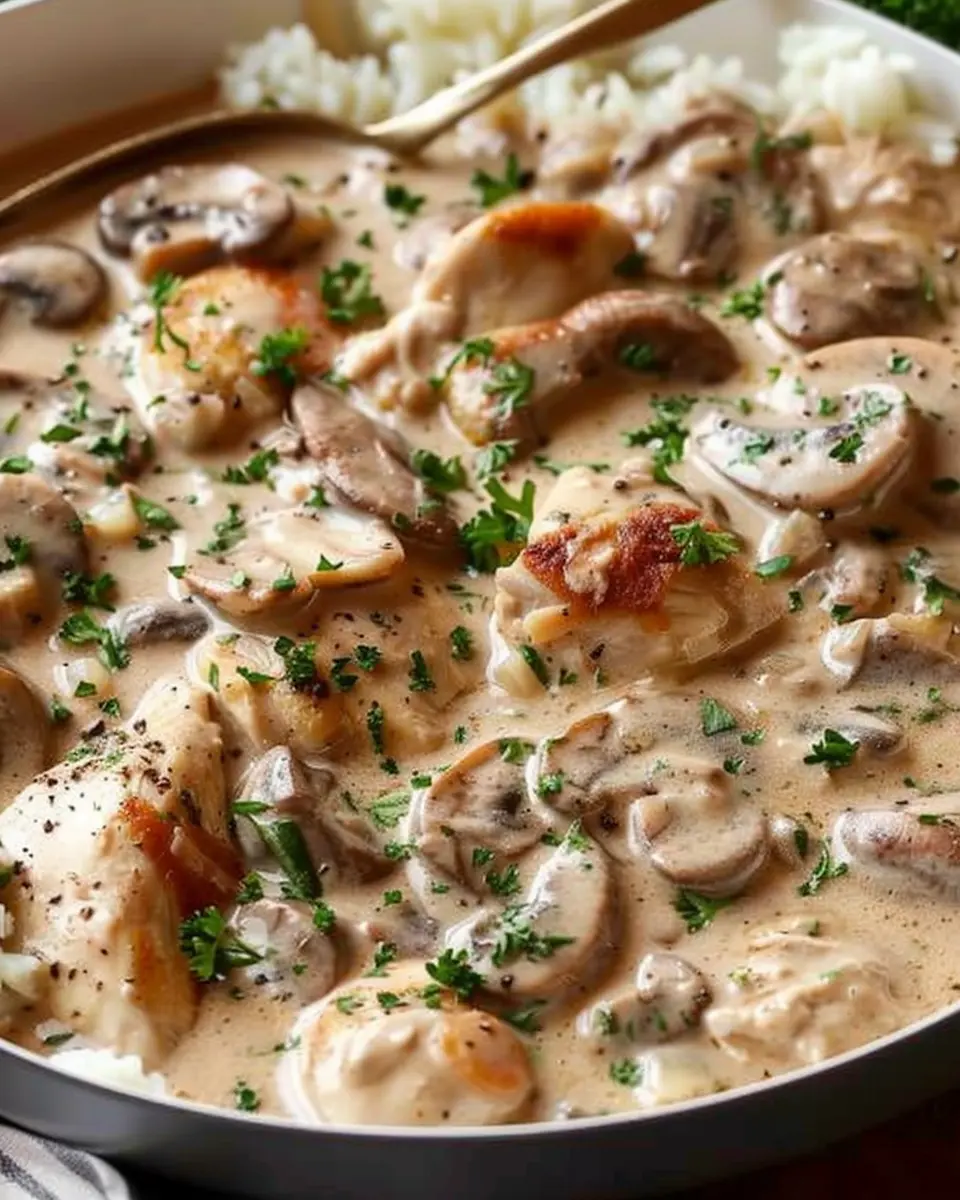 Rich Chicken Stroganoff