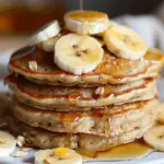 Banana Oat Fluffy Pancakes