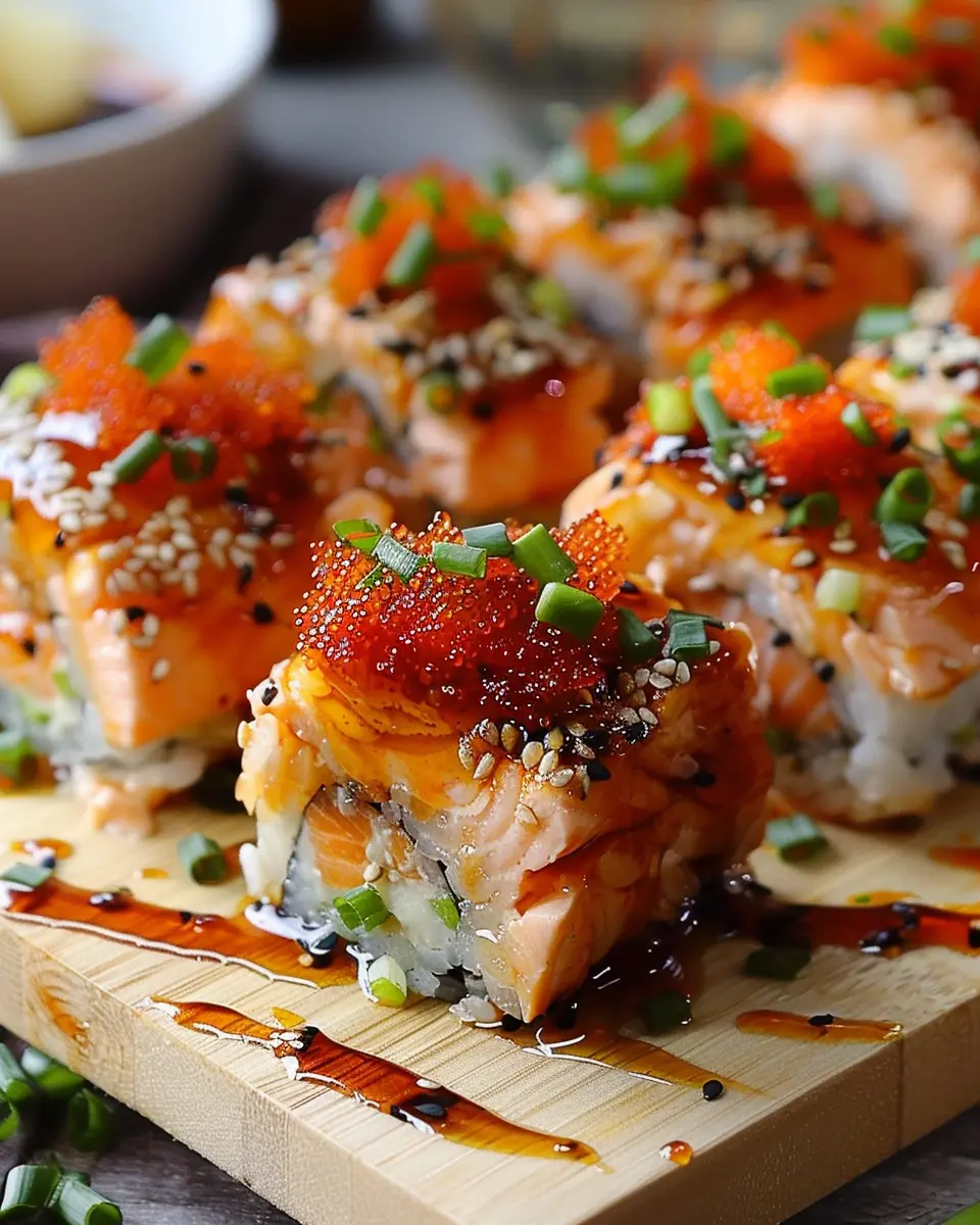 Spicy Salmon Sushi Bake Recipe