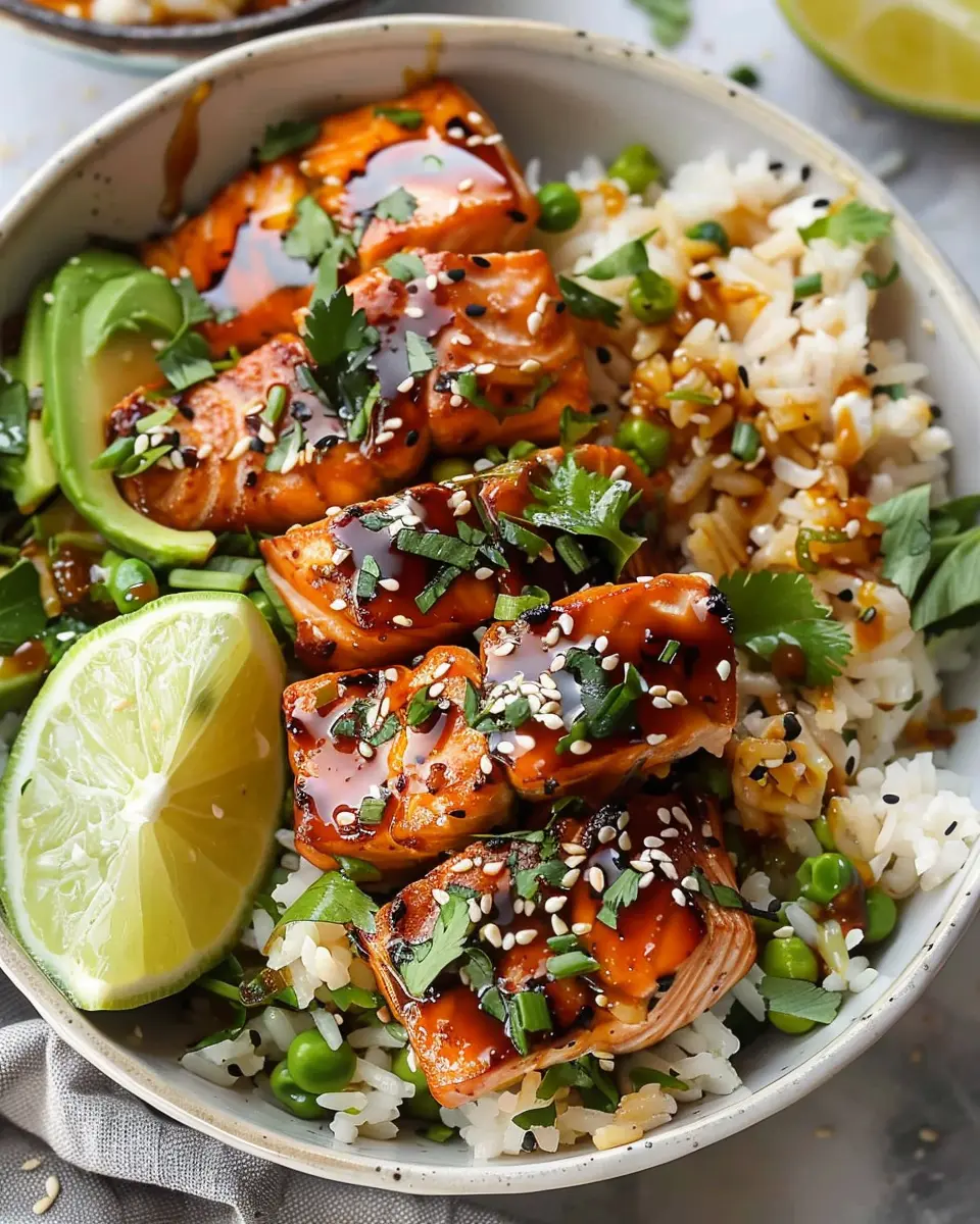 Honey Glazed Salmon Rice Bowls: Easy Recipe for Delicious Meals