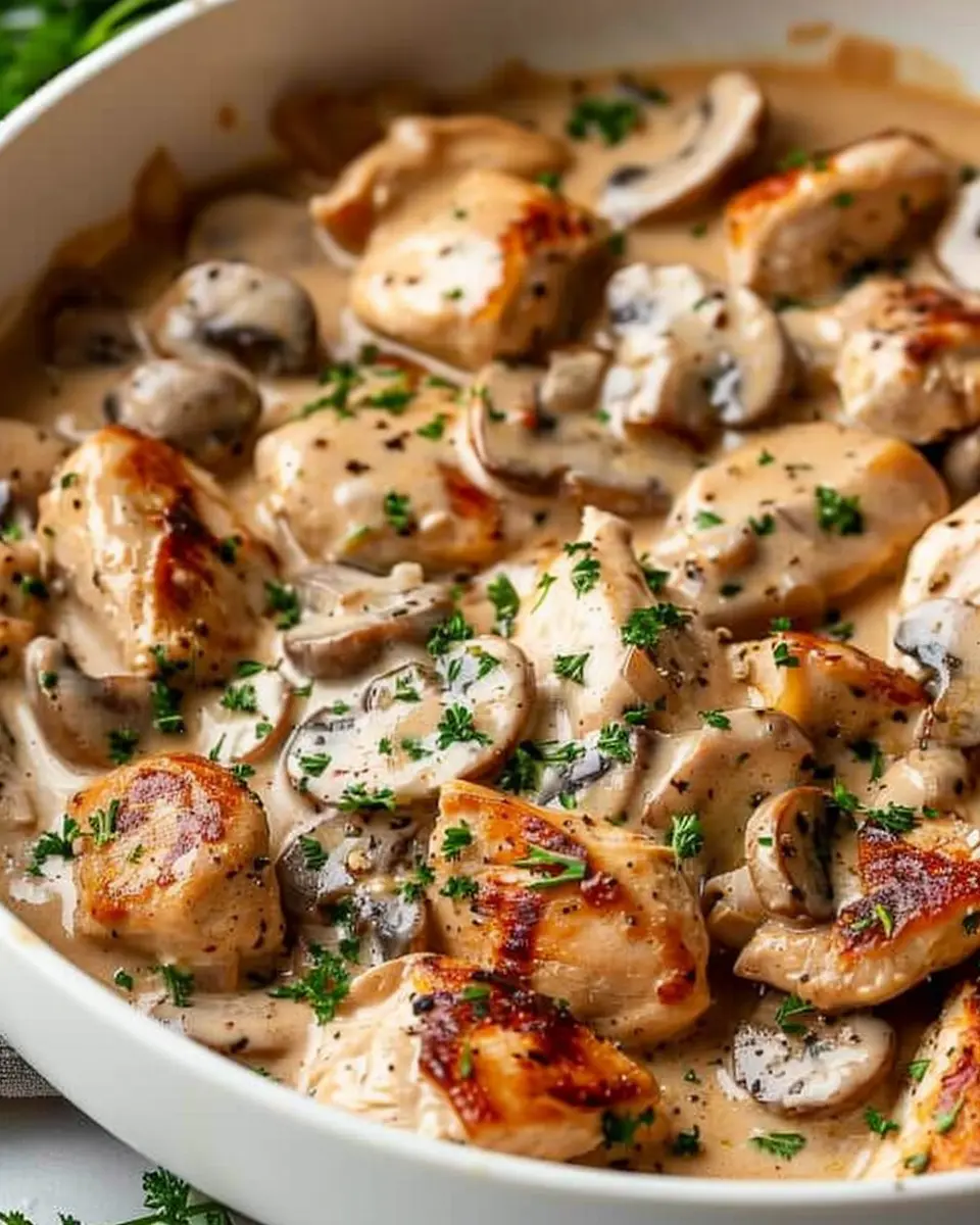 Rich Chicken Stroganoff