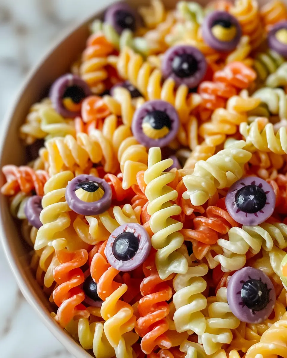 Halloween Eyeball Pasta Salad Recipe