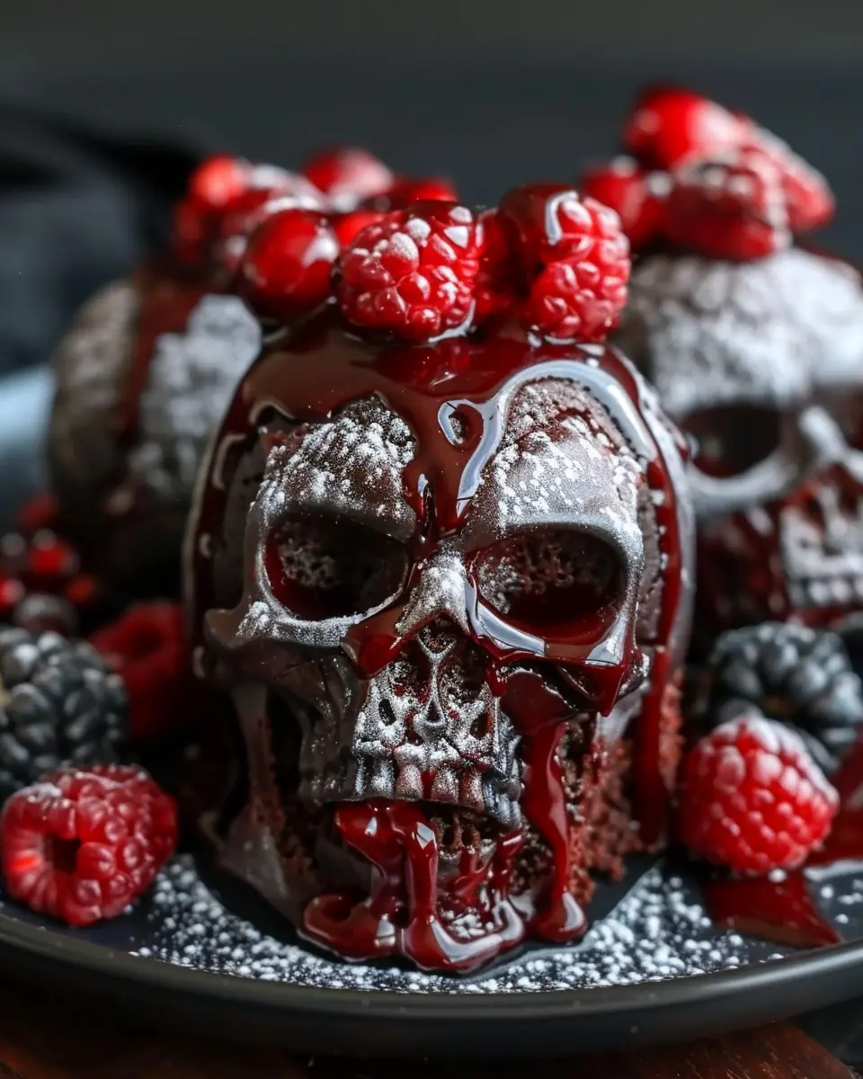 Skull Lava Cake: Indulgent Chocolate Treat for Home Chefs