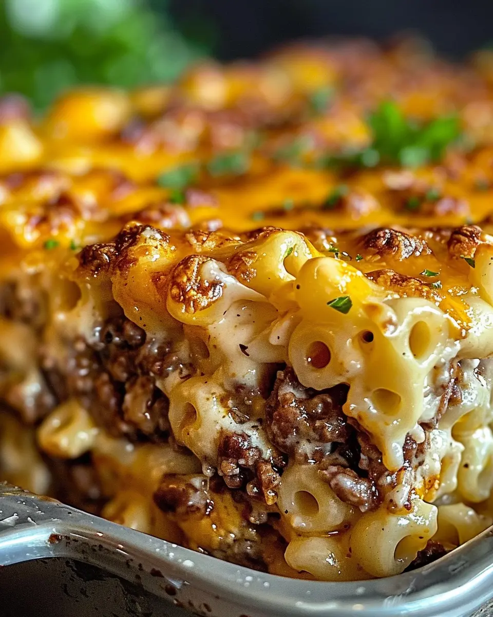 Mac and Cheese Meatloaf Casserole