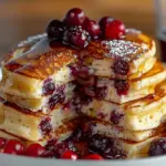 Cranberry Orange Ricotta Pancakes