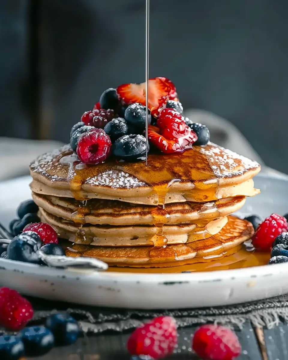 Delicious Protein Pancakes with Berries for a Healthy Breakfast