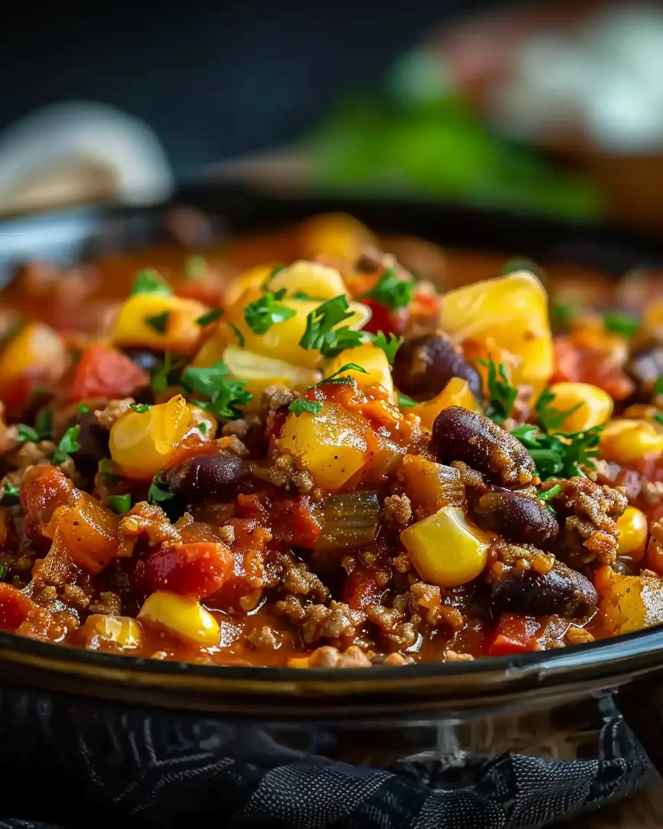 Slow Cooker Cowboy Casserole