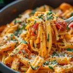 Amazing Creamy Tomato Garlic Pasta