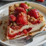 Strawberry Crumble Cheesecake