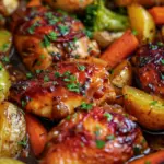 Slow Cooker Honey Garlic Chicken and Veggies