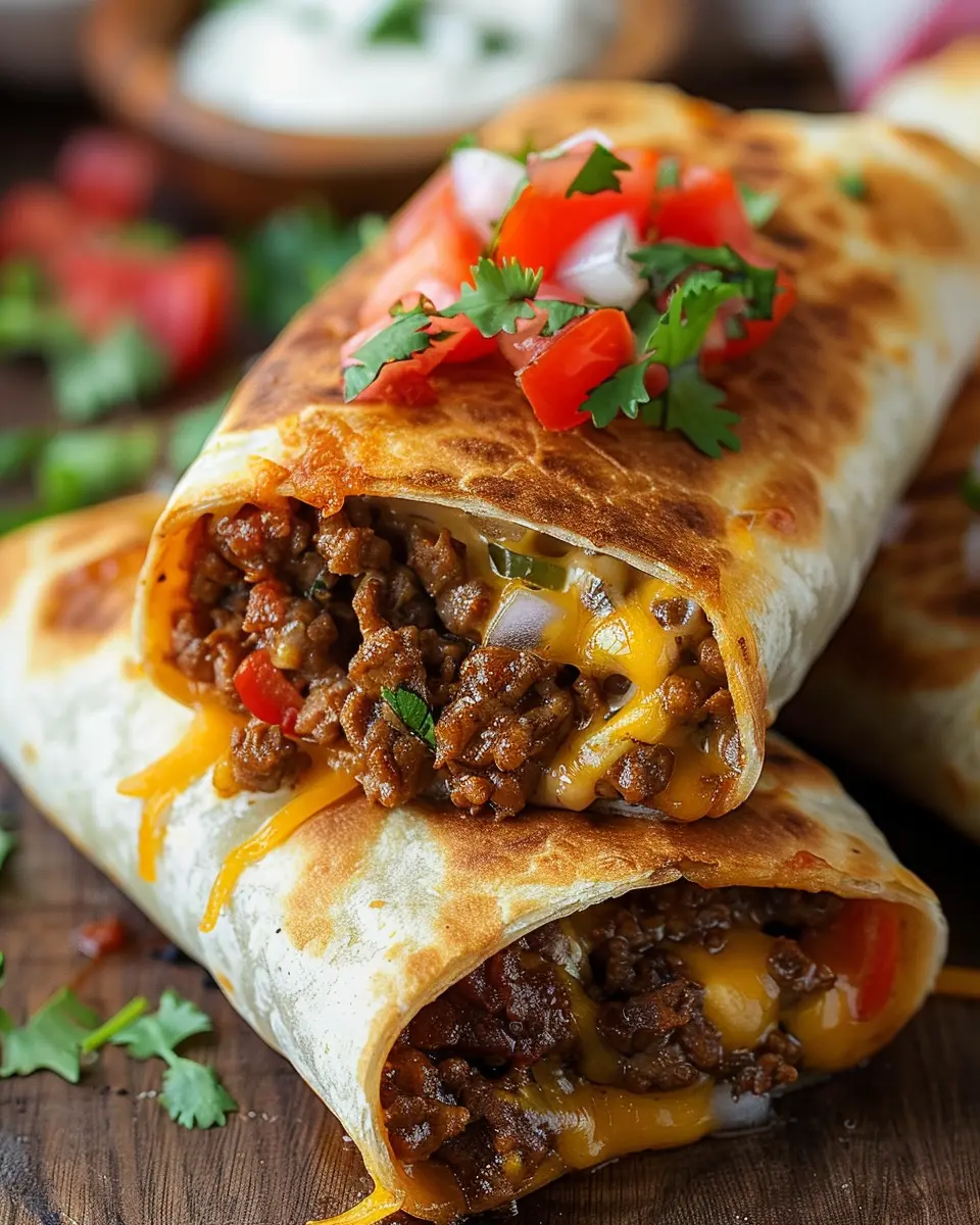 Beef and Cheese Chimichangas: Easy Homemade Indulgence